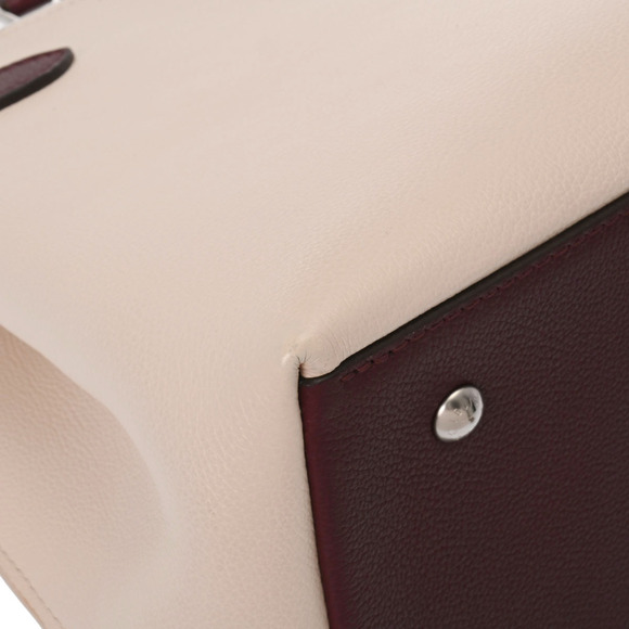 LOUIS VUITTON Lock Me Day Rose Pink Soir Quartz Calfskin Tote Bag - Picture 8 of 9